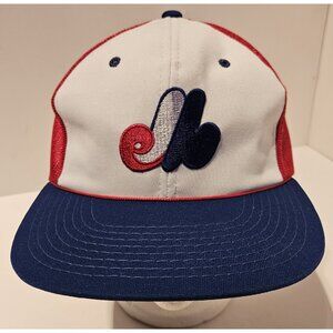 VTG Montreal Expos Hat Rare MLB Mesh Sports Specialties Snapback 80s Trucker Cap